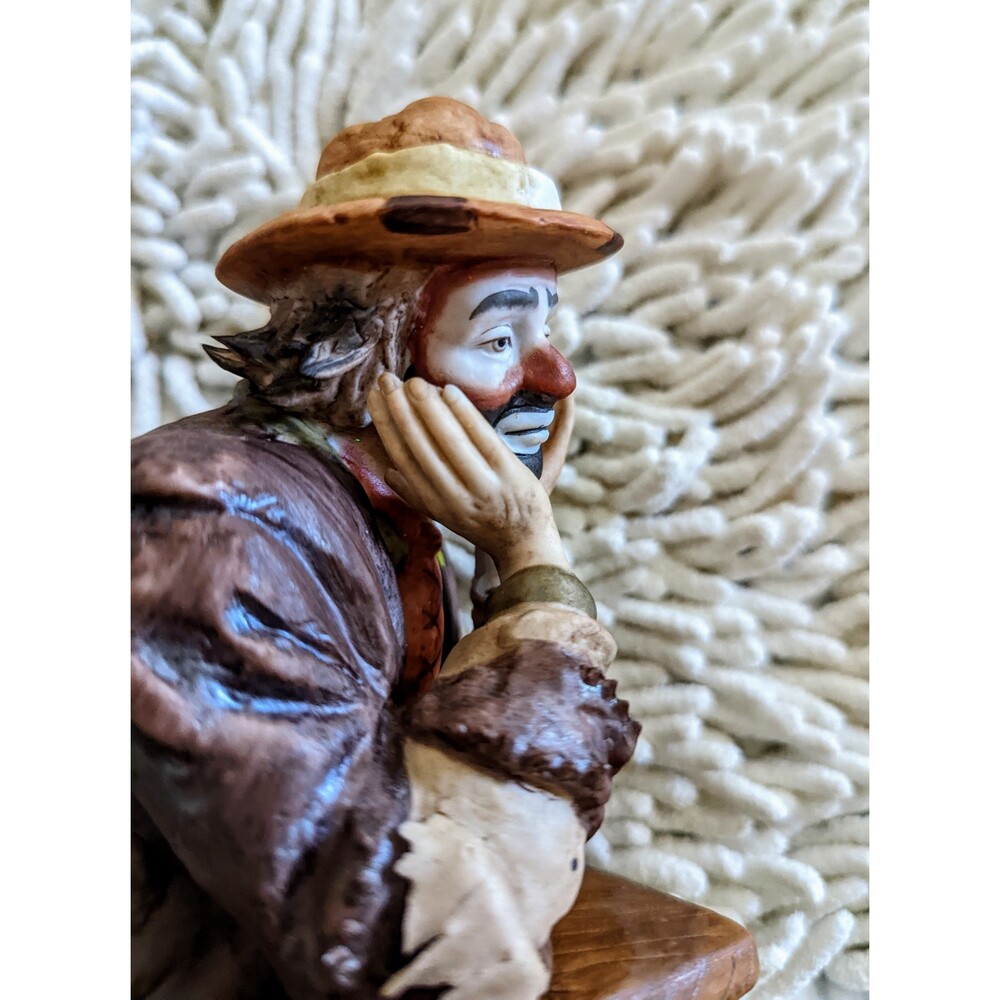 Emmett Kelly, Jr. Clown Collection "WHY ME" Flambro Limited. Edition -9 1/2" - Picture 9 of 14